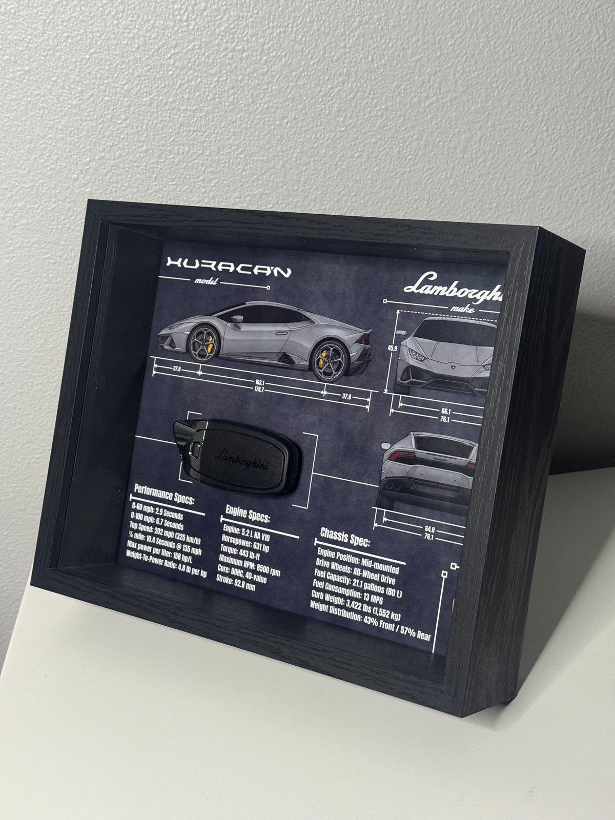 Lamborghini Huracan Key Blueprint Frame