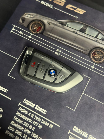 BMW M5 CS Key Blueprint Frame
