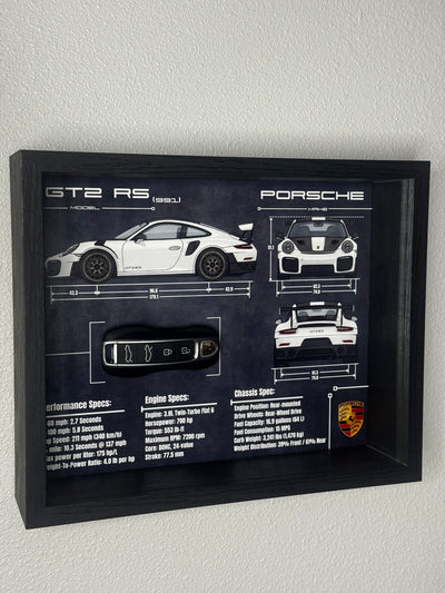 Porsche 911 GT2 RS (991) Key Blueprint Frame