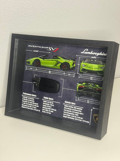 Lamborghini Aventador SVJ Key Blueprint Frame