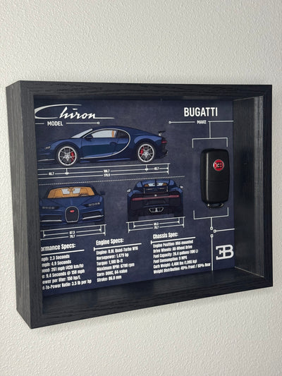 Bugatti Chiron Key Blueprint Frame
