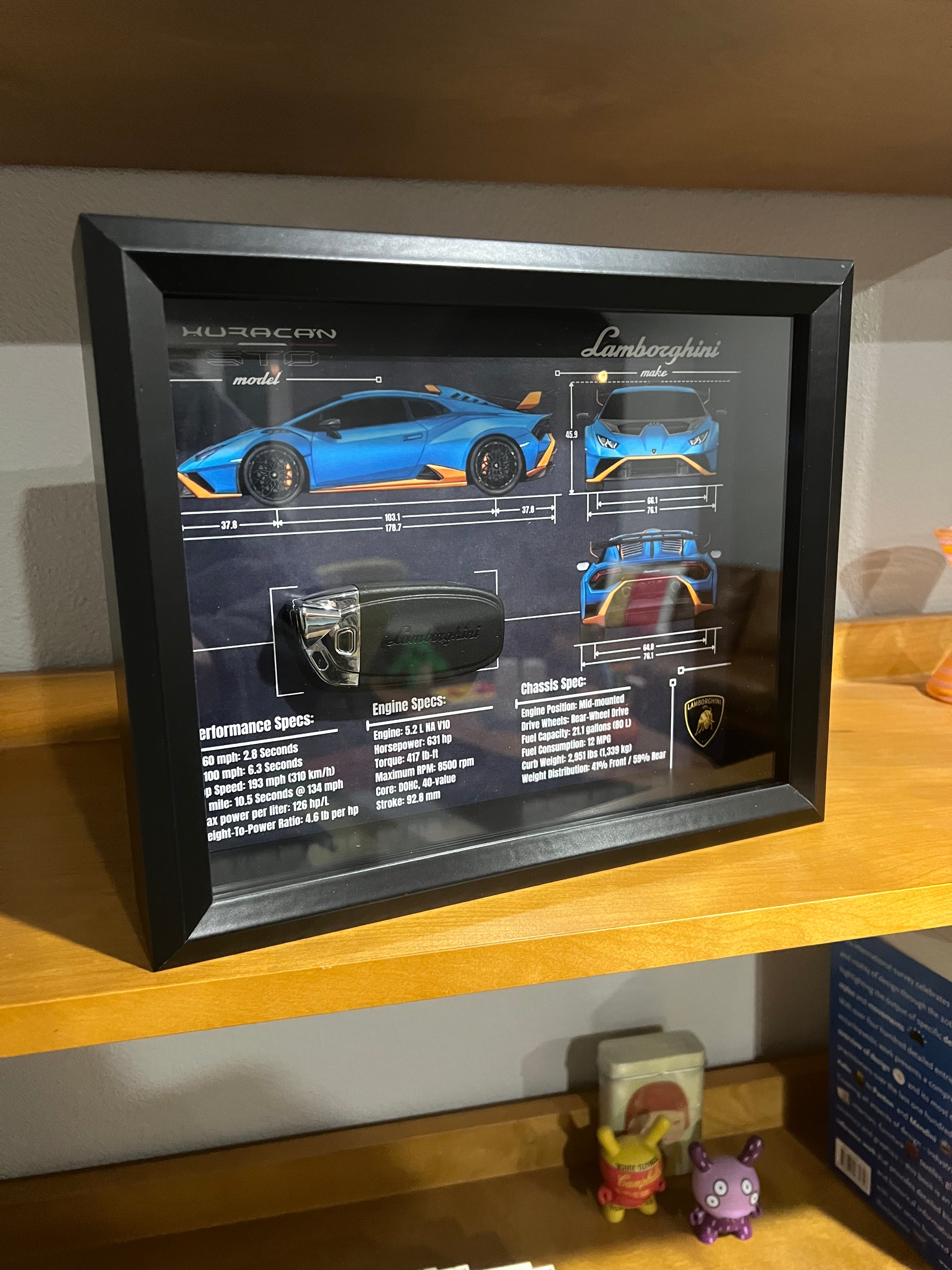 Lamborghini Huracan STO Key Blueprint Frame
