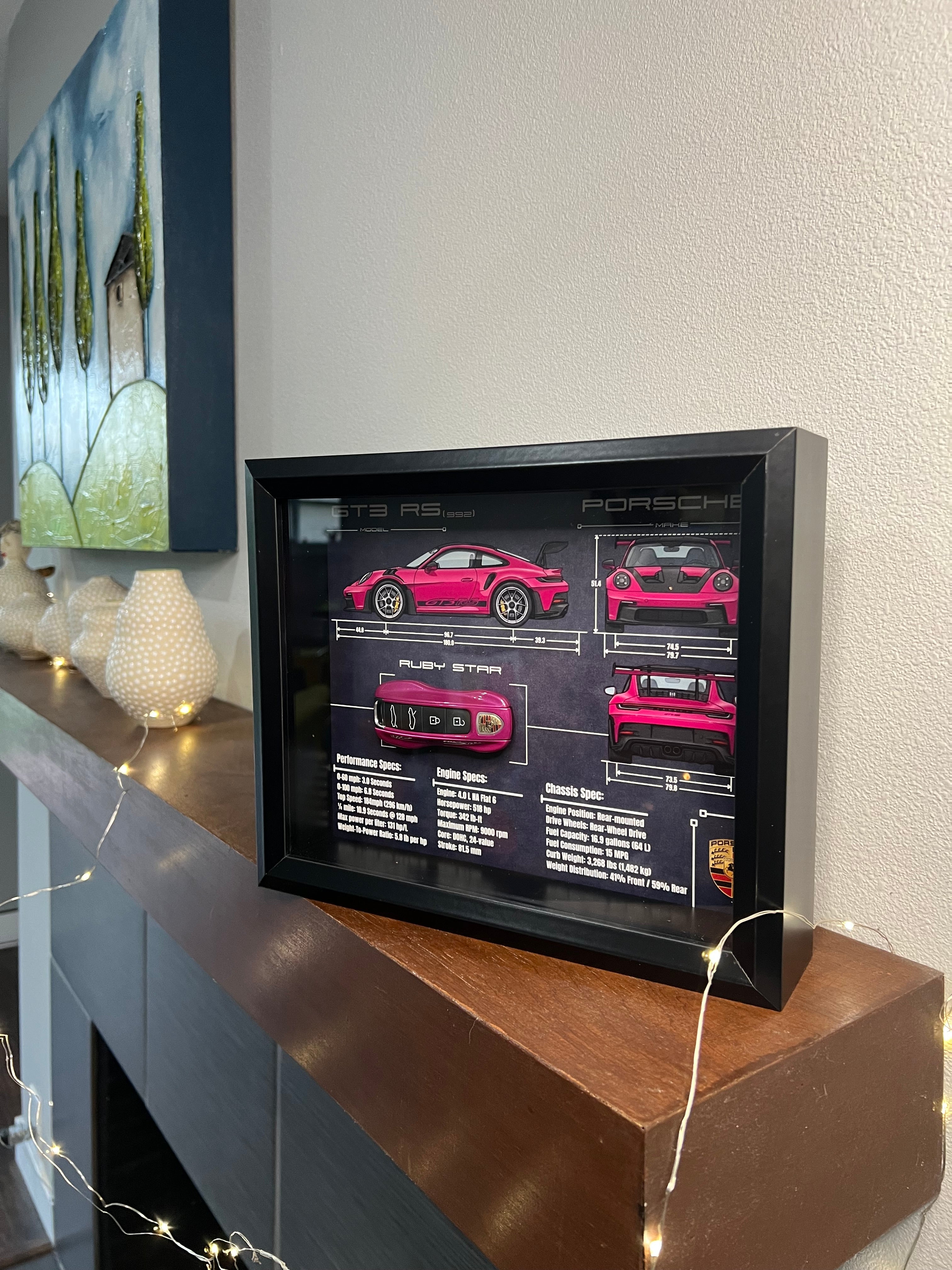 Porsche 911 GT3 RS (992) Key Blueprint Frame
