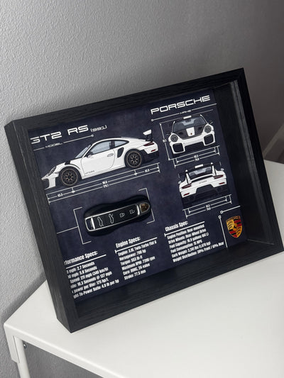 Porsche 911 GT2 RS (991) Key Blueprint Frame