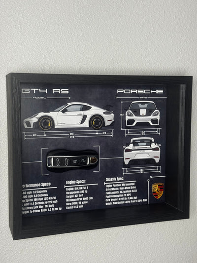 Porsche 911 GT4 RS Key Blueprint Frame