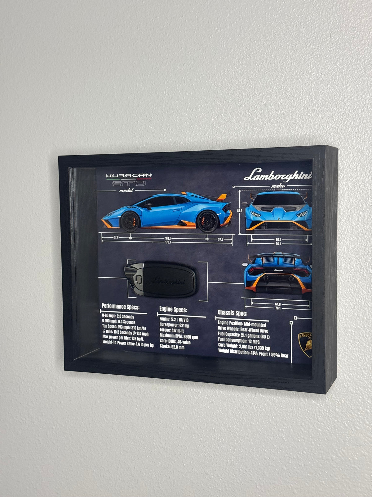 Lamborghini Huracan STO Key Blueprint Frame
