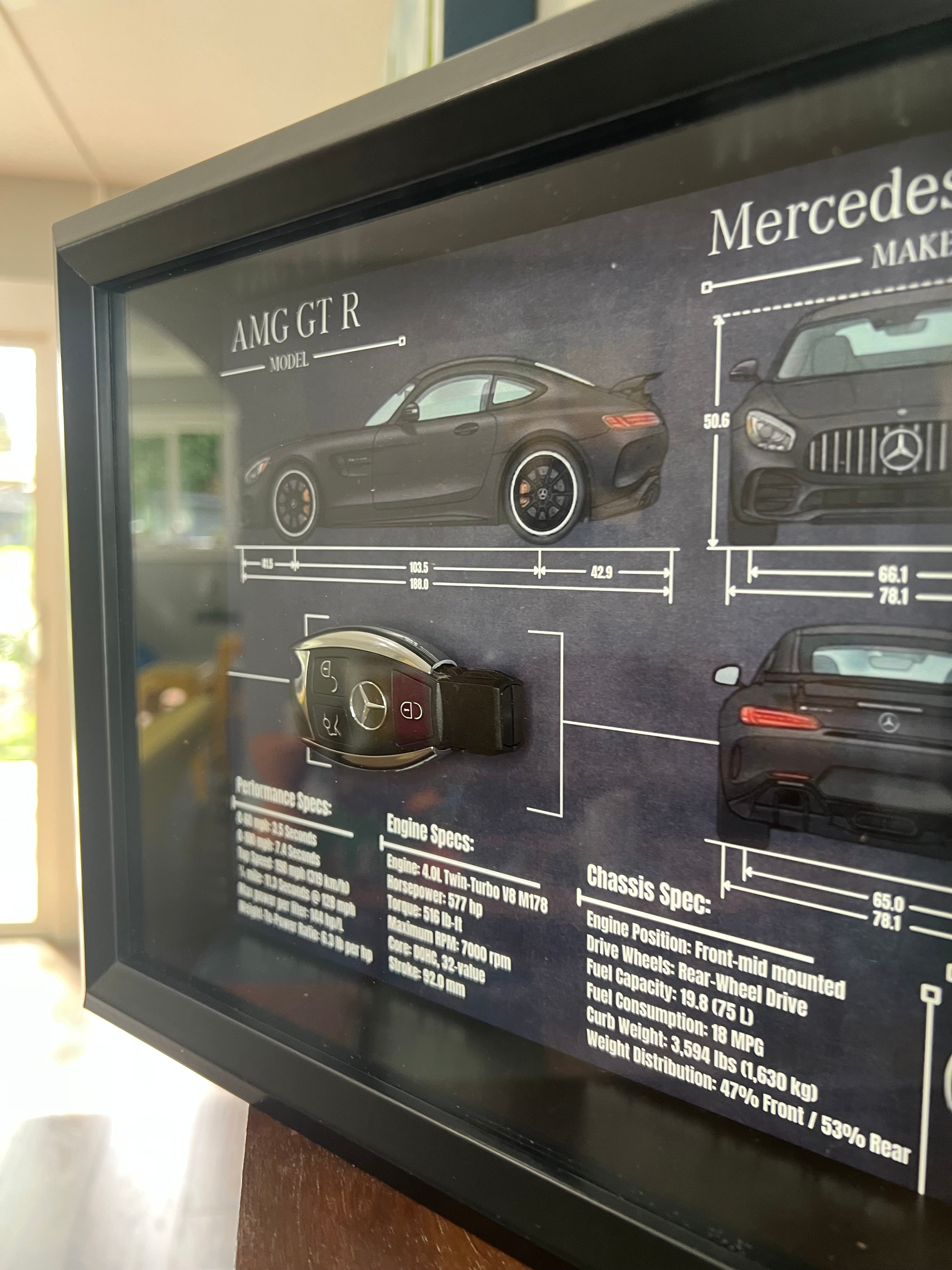 Mercedes-Benz AMG GT R Key Blueprint Frame