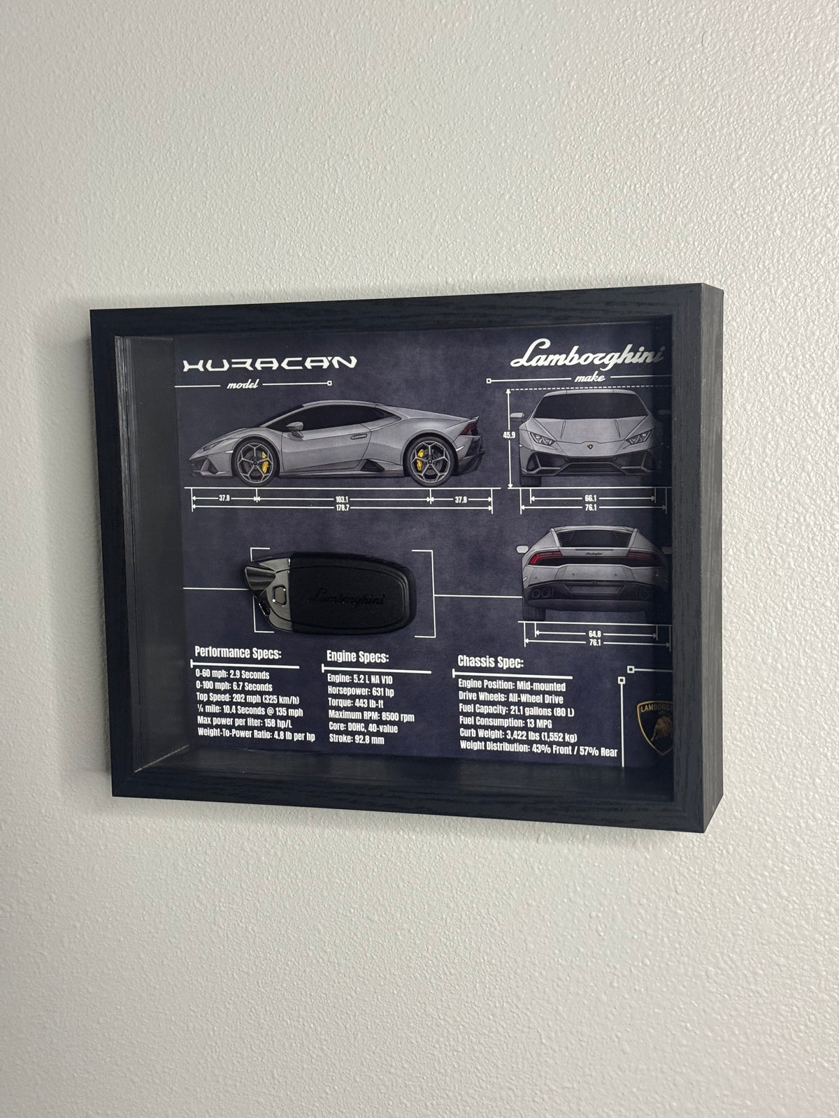Lamborghini Huracan Key Blueprint Frame