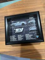 BMW M8 Competition Key Blueprint Frame