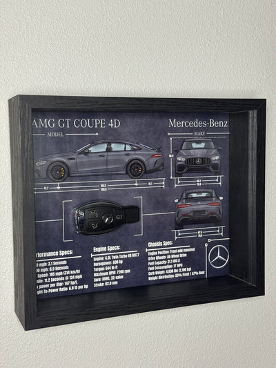 Mercedes-Benz AMG GT 4D Key Blueprint Frame