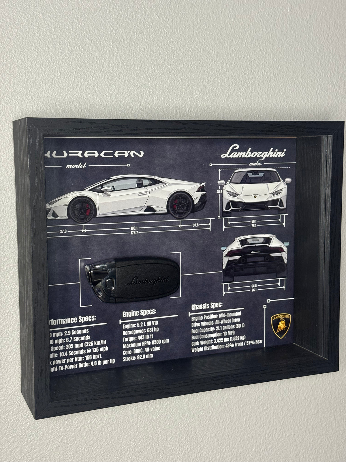 Lamborghini Huracan Key Blueprint Frame