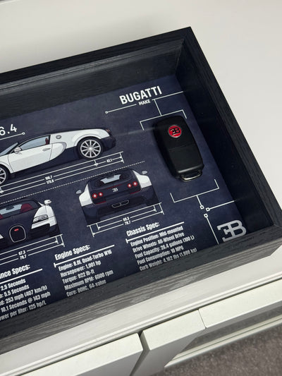 Bugatti Veyron Key Blueprint Frame