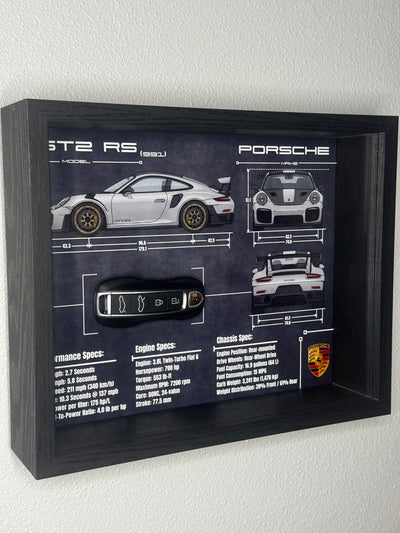 Porsche 911 GT2 RS (991) Key Blueprint Frame