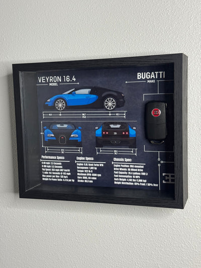 Bugatti Veyron Key Blueprint Frame