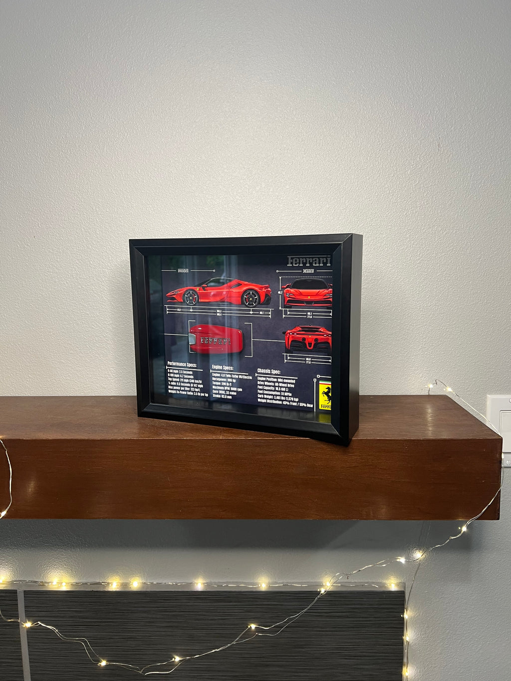 Ferrari SF90 Key Blueprint Frame