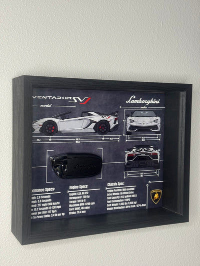 Lamborghini Aventador SVJ Key Blueprint Frame