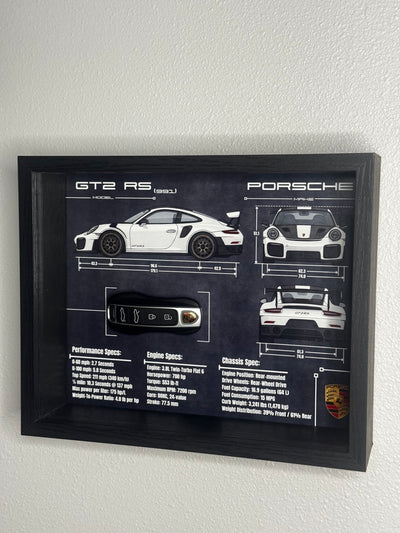 Porsche 911 GT2 RS (991) Key Blueprint Frame