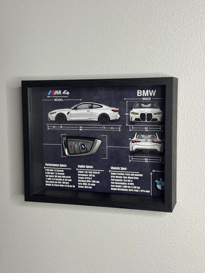 BMW M4 Competition Key Blueprint Frame