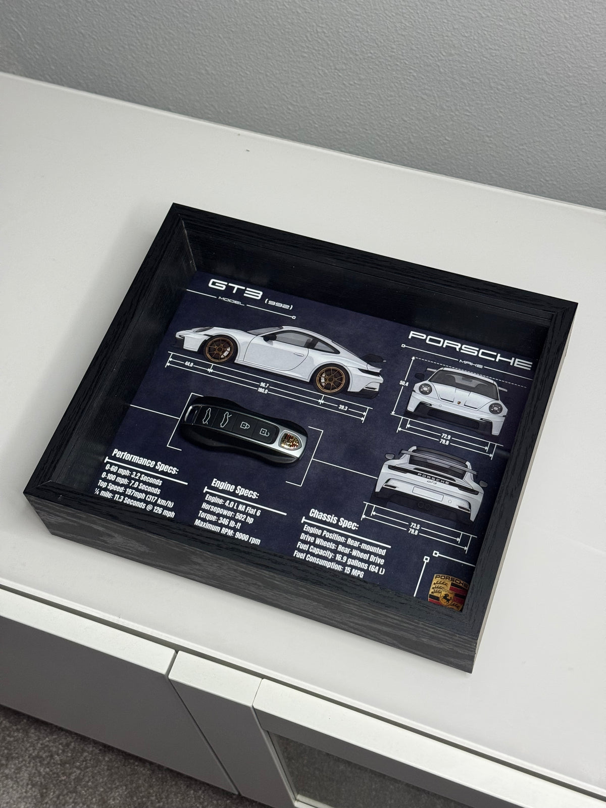 Porsche 911 GT3 (992) Key Blueprint Frame