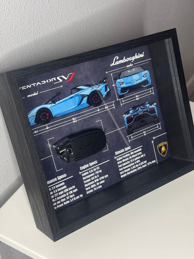 Lamborghini Aventador SVJ Key Blueprint Frame