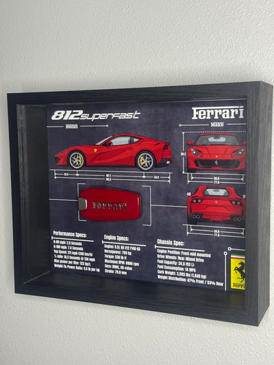 Ferrari 812 Superfast Key Blueprint Frame