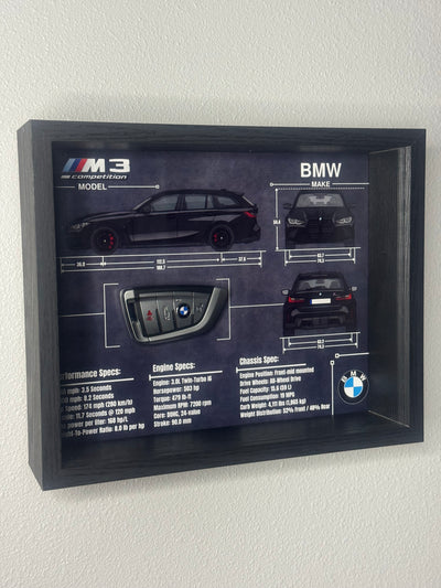 BMW M3 Competition Touring Key Blueprint Frame