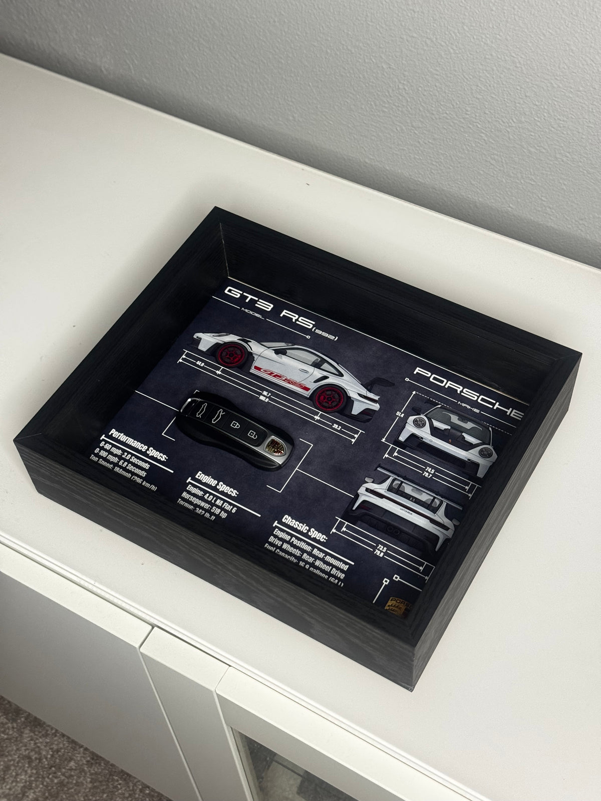 Porsche 911 GT3 RS (992) Key Blueprint Frame