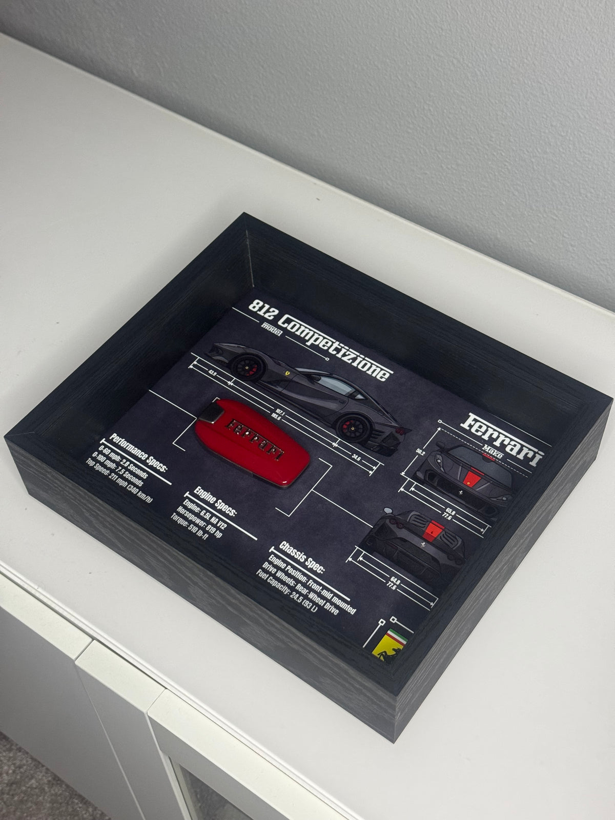 Ferrari 812 competizione Key Blueprint Frame