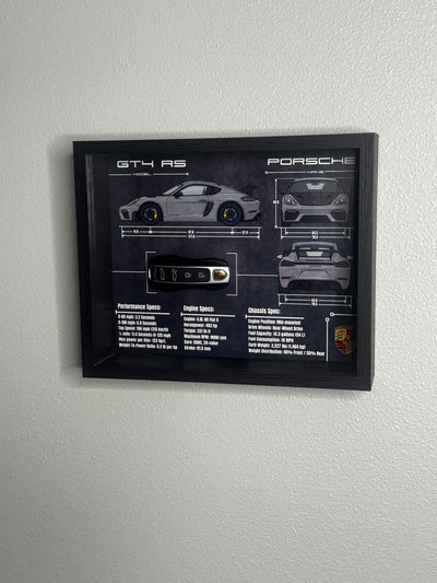 Porsche 911 GT4 RS Key Blueprint Frame