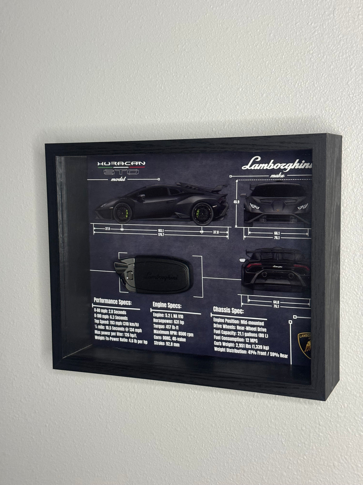Lamborghini Huracan STO Key Blueprint Frame