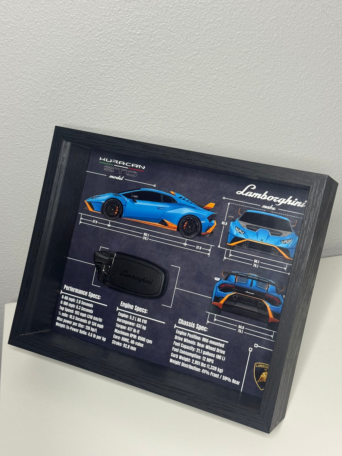 Lamborghini Huracan STO Key Blueprint Frame