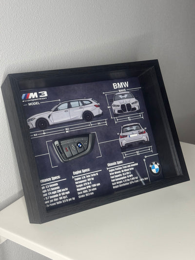 BMW M3 Competition Touring Key Blueprint Frame