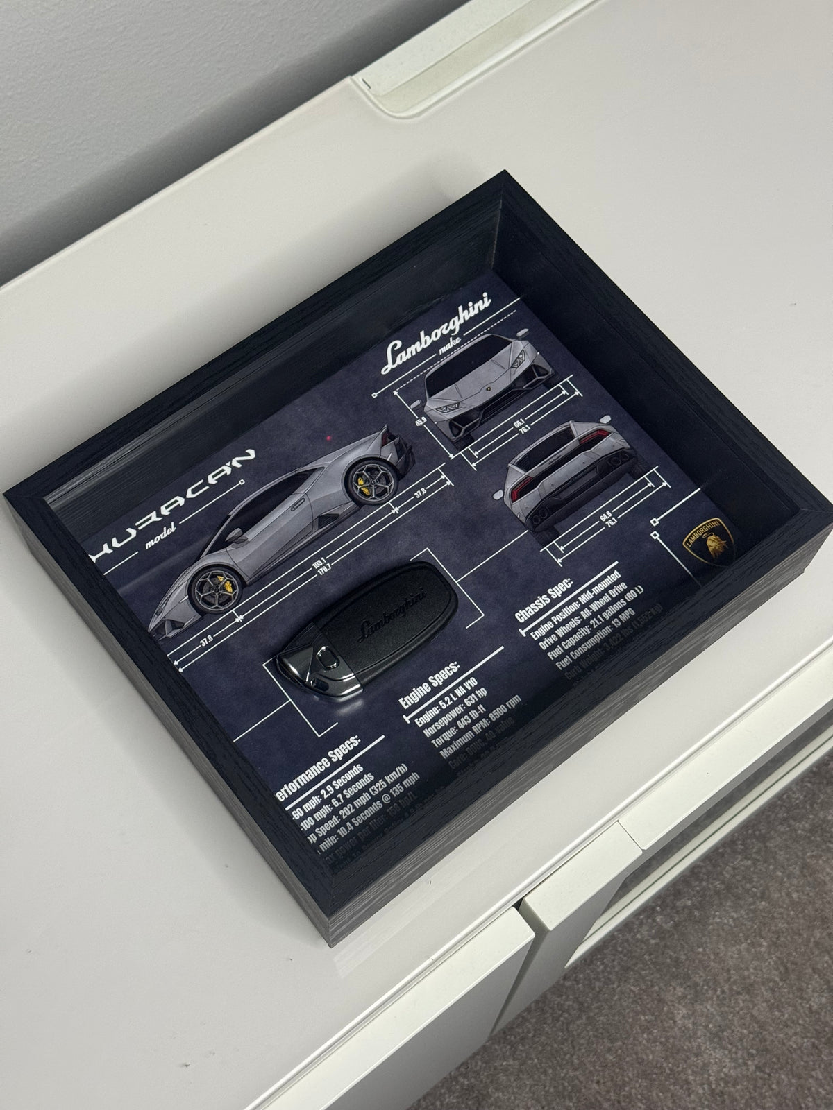 Lamborghini Huracan Key Blueprint Frame