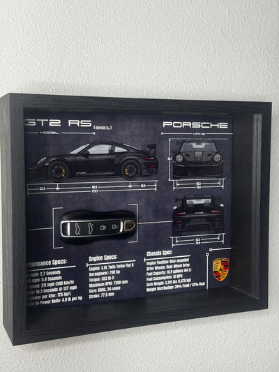 Porsche 911 GT2 RS (991) Key Blueprint Frame
