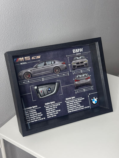 BMW M5 CS Key Blueprint Frame