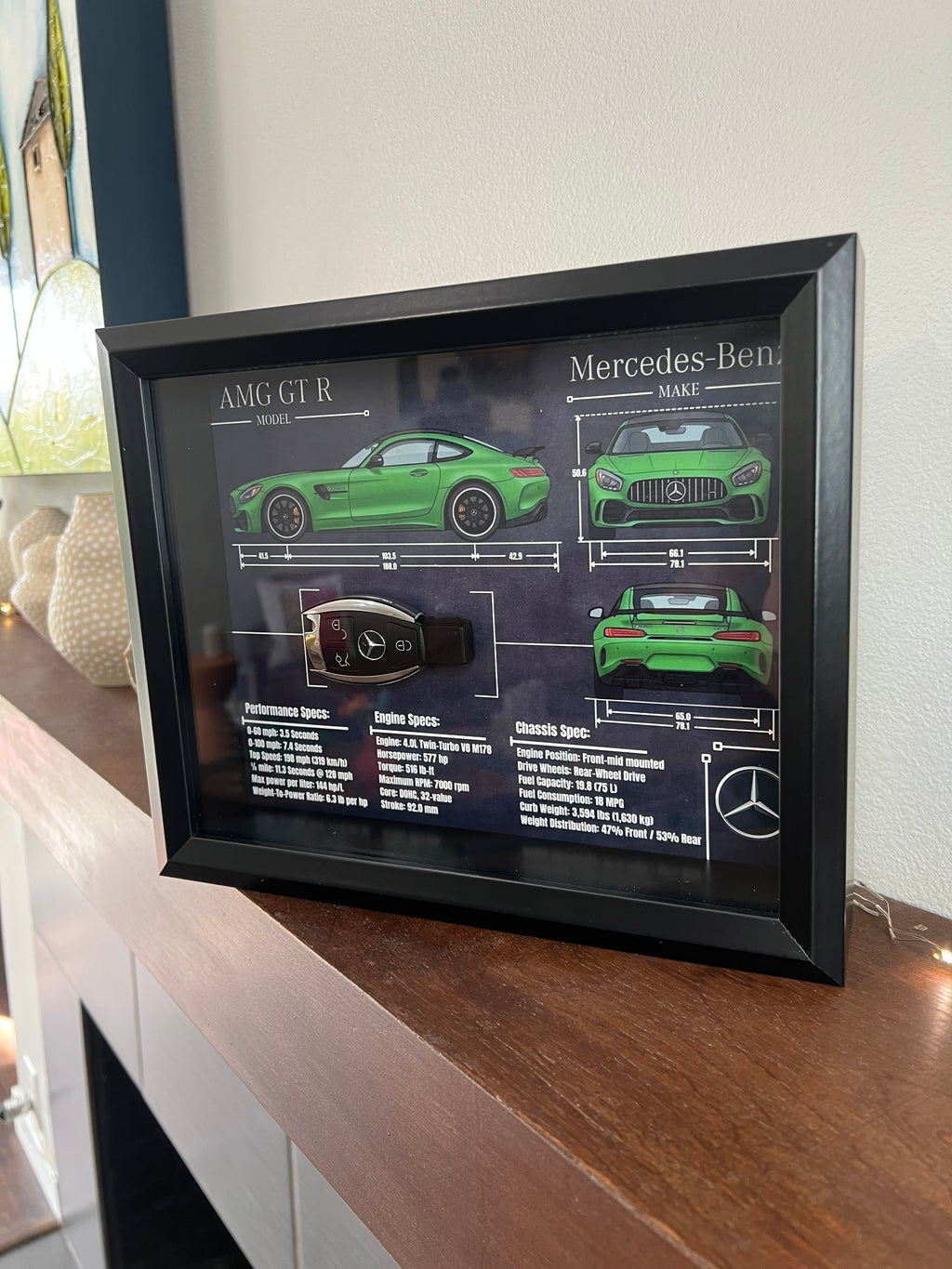 Mercedes-Benz AMG GT R Key Blueprint Frame
