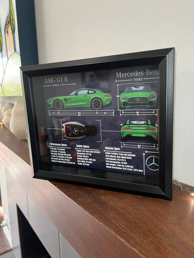 Mercedes-Benz AMG GT R Key Blueprint Frame