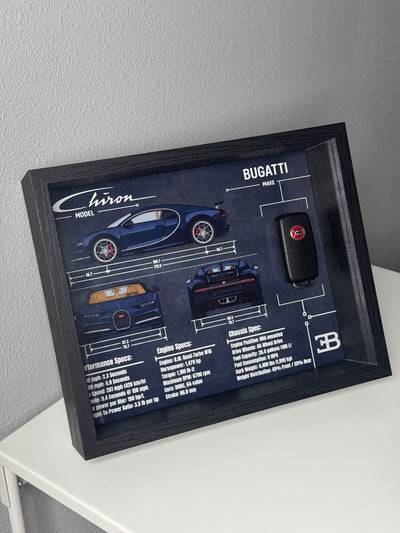 Bugatti Chiron Key Blueprint Frame