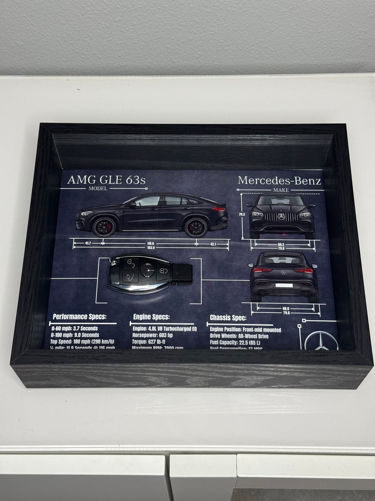 Mercedes-Benz AMG GLE 63s Key Blueprint Frame