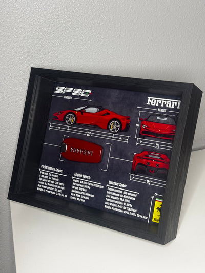 Ferrari SF90 Key Blueprint Frame