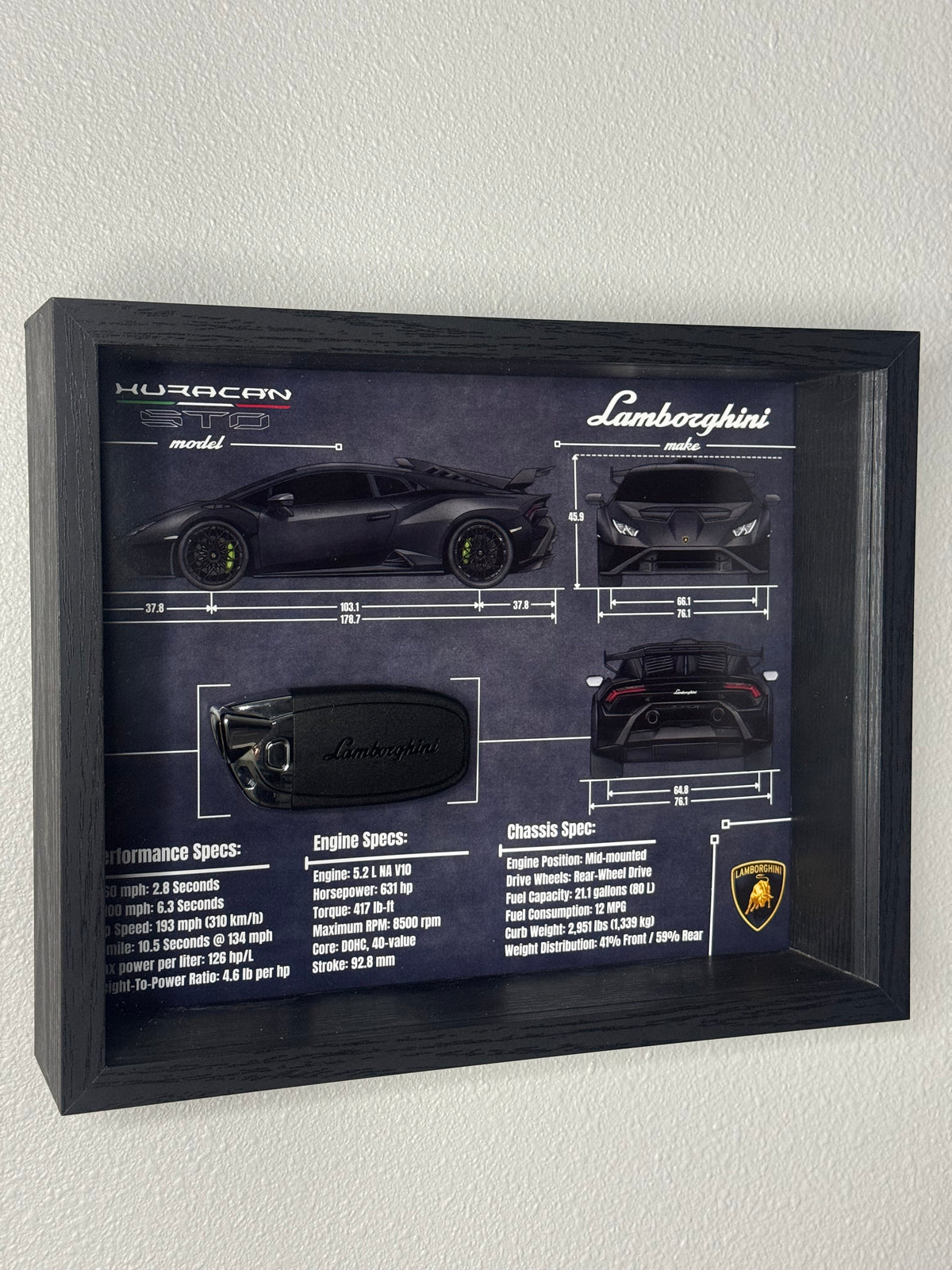 Lamborghini Huracan STO Key Blueprint Frame