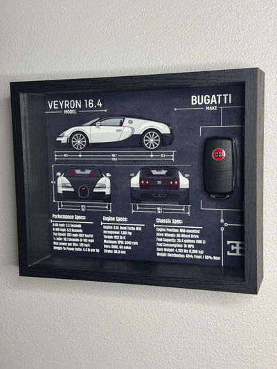 Bugatti Veyron Key Blueprint Frame