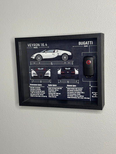 Bugatti Veyron Key Blueprint Frame