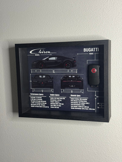 Bugatti Chiron Key Blueprint Frame