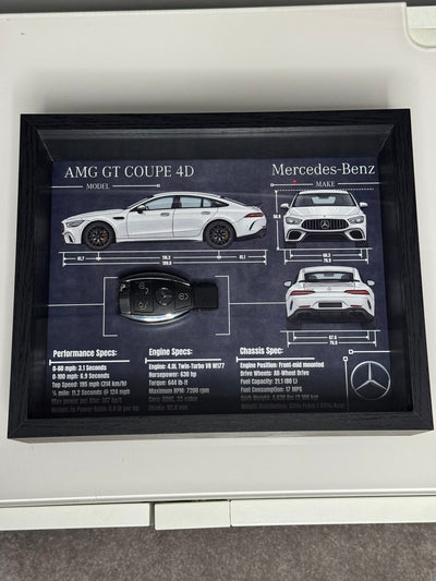 Mercedes-Benz AMG GT 4D Key Blueprint Frame