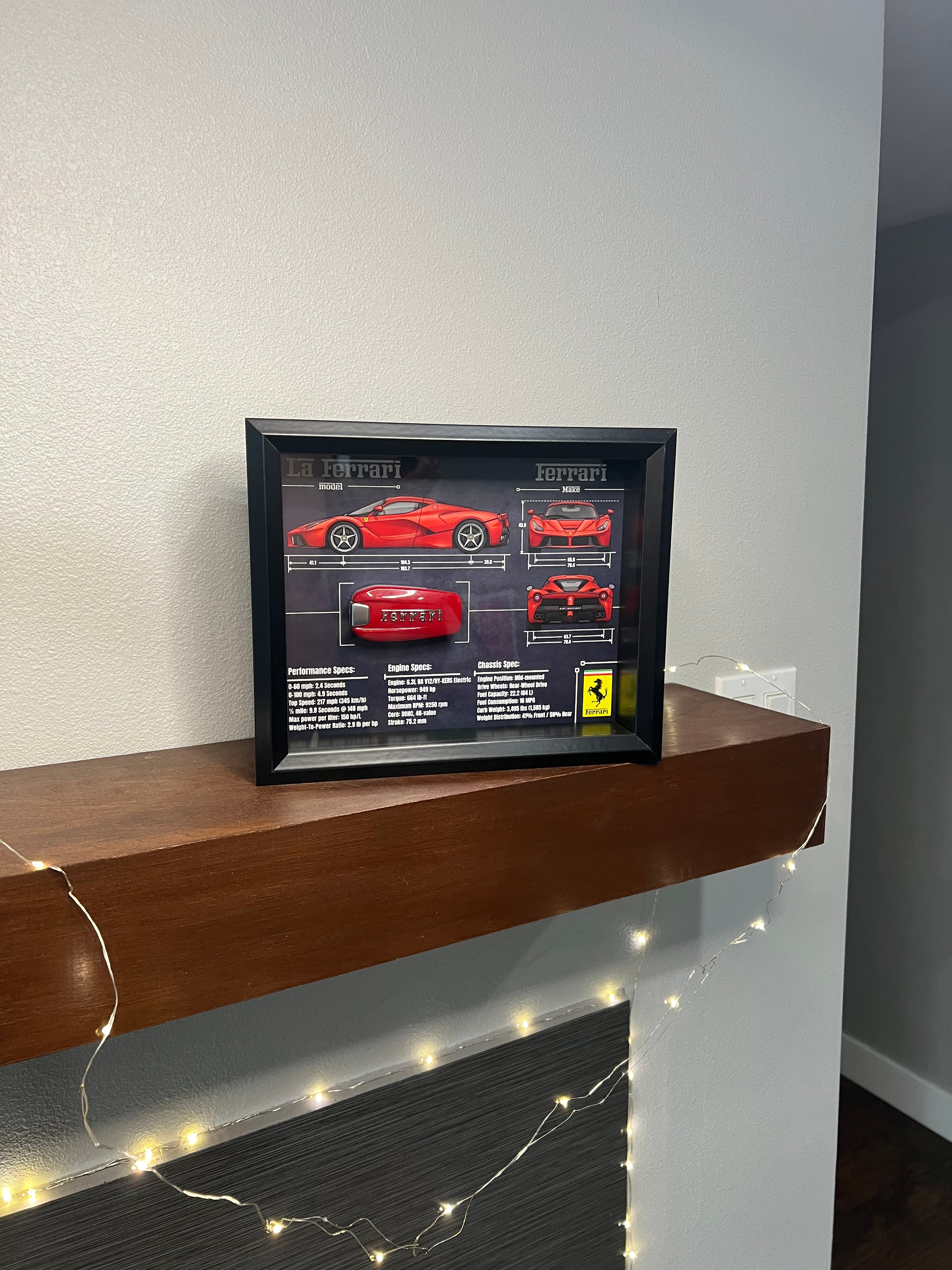 Ferrari LA Ferrari Key Blueprint Frame