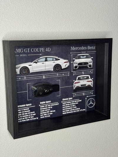 Mercedes-Benz AMG GT 4D Key Blueprint Frame