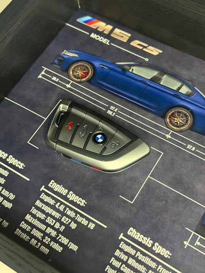 BMW M5 CS Key Blueprint Frame