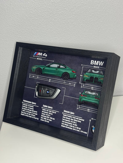 BMW M4 Competition Key Blueprint Frame