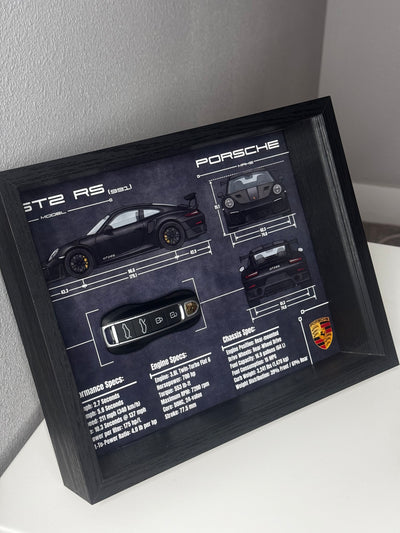 Porsche 911 GT2 RS (991) Key Blueprint Frame